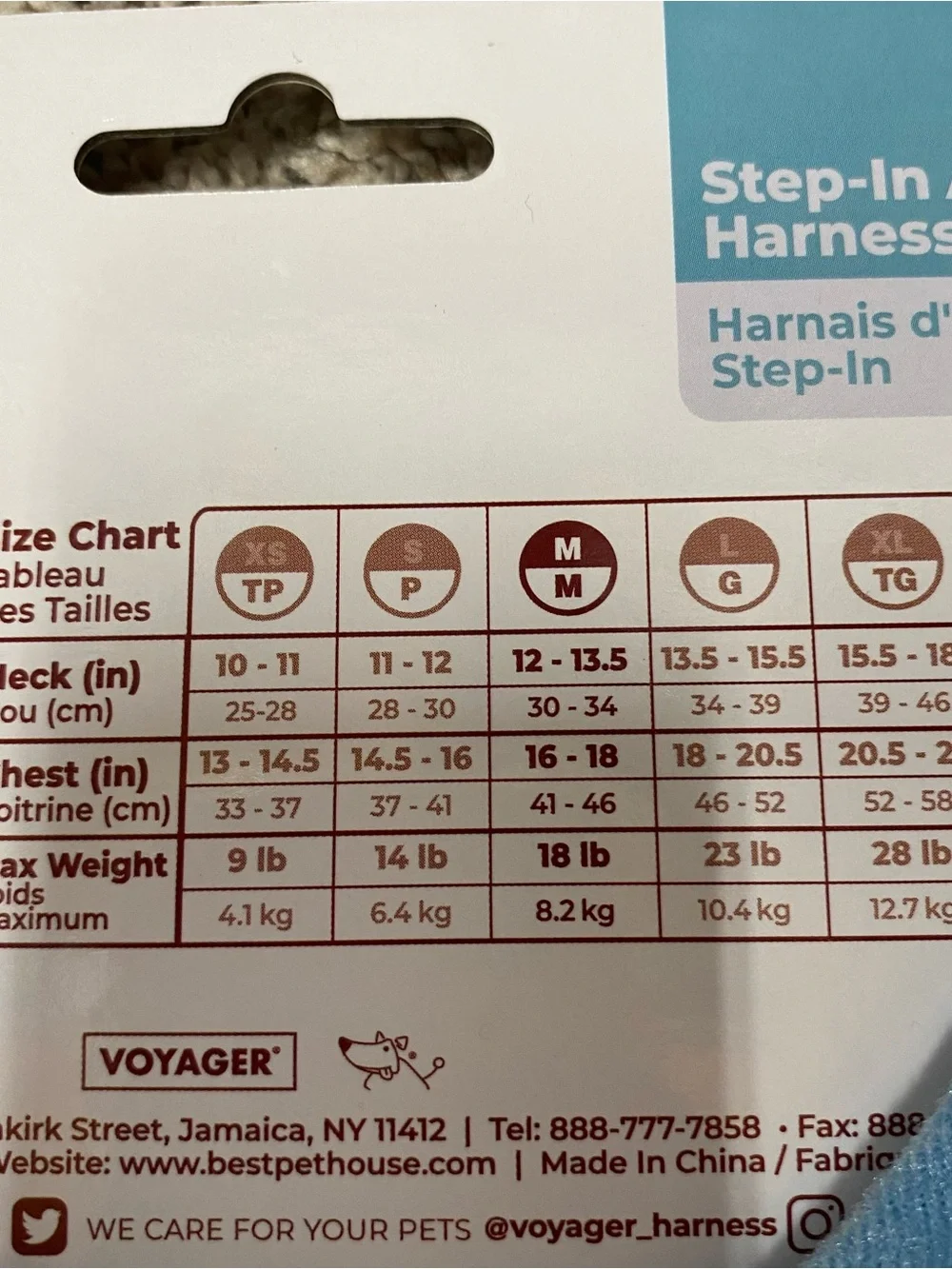 Voyager pet harness medium blue dog step in pet supplies New with tags